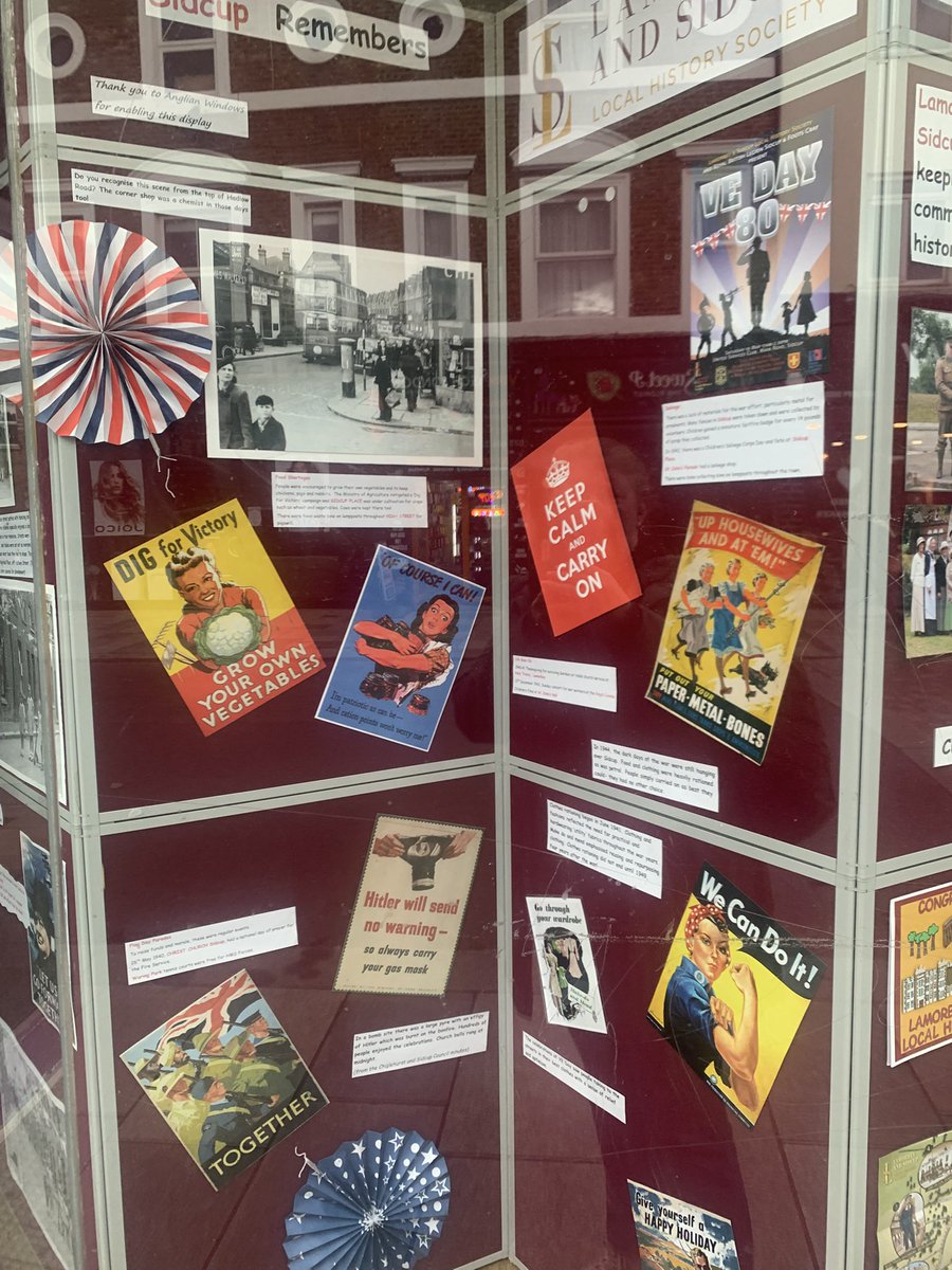 Have you spotted our colourful display about #VEDay80 in the Anglian Home Improvements shop window in #Sidcup High Street?

Big thanks to Anglian for the use of their space.