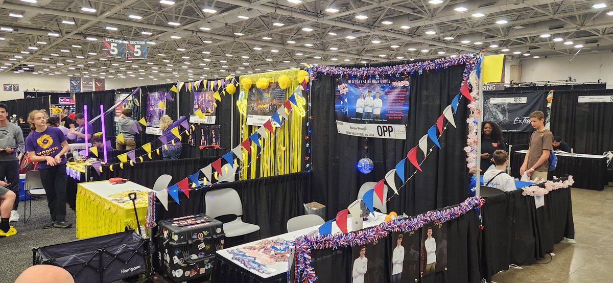 NPHS Robotics (@nphs_robotics) on Twitter photo Already crazy morning but pit decorations are up and the teams are ready! #vexworlds #vexrobotics <a href="/VoelzJames/">New Palestine High School</a> <a href="/NewPalCS/">New Palestine Community Schools</a> Already crazy morning but pit decorations are up and the teams are ready! #vexworlds #vexrobotics <a href="/VoelzJames/">New Palestine High School</a> <a href="/NewPalCS/">New Palestine Community Schools</a>