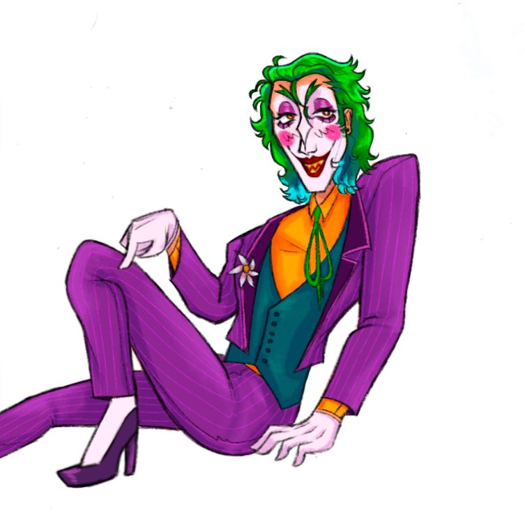Packlepez's tweet photo. JOKER ART DUMP #joker #batman #dccomics #batjokes #gay https://t.co/8vcrTGalmd