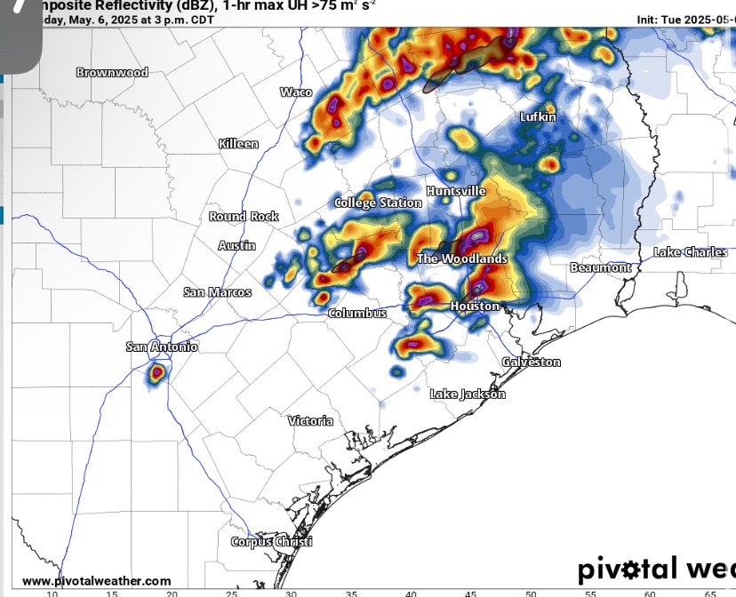 If the latest run of the HRRR verifies, we could have supercells in the metro area. yikes #txwx