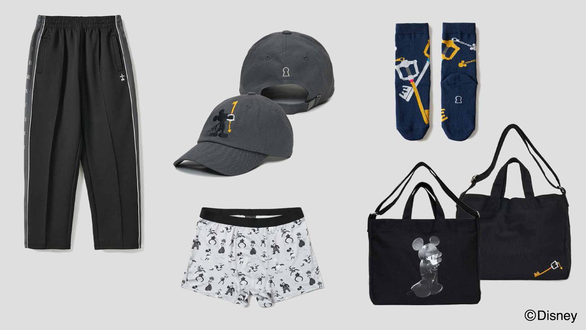 aitaikimochi's tweet image. Graniph dropped a new line of Kingdom Hearts apparel! Chat, what do we think of these fits? 🤔