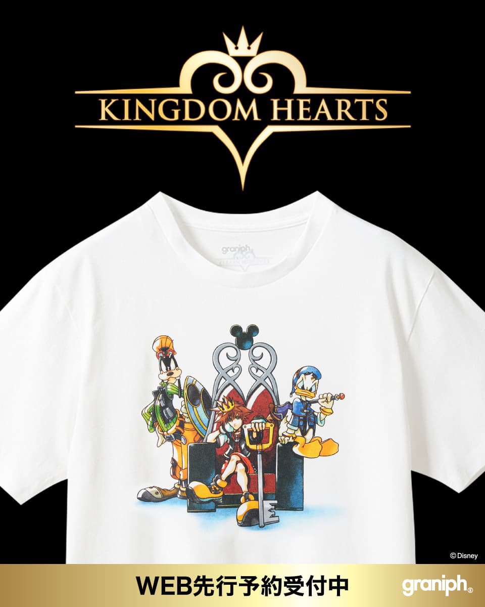 aitaikimochi's tweet image. Graniph dropped a new line of Kingdom Hearts apparel! Chat, what do we think of these fits? 🤔