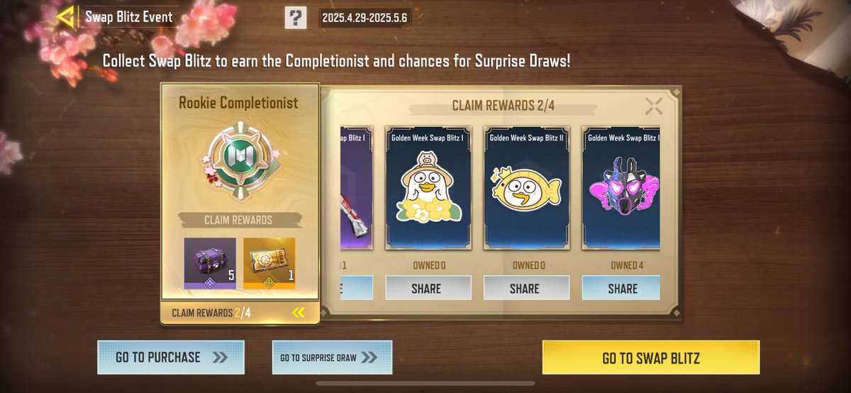 tieuboivotri's tweet photo. I need golden week swap blitz 1, i have another epic and legendary card instead
@PlayCODMobile @goldenweek https://t.co/wufFFTRSic