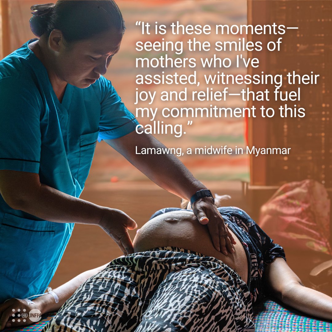 #Midwives do more than deliver crucial healthcare.

They bring joy 🧡

Join <a href="/UNFPA/">UNFPA</a>—the <a href="/UN/">United Nations</a> sexual and reproductive health agency—to thank midwives and see how we’re supporting their life-saving work: unf.pa/idm

#GlobalGoals