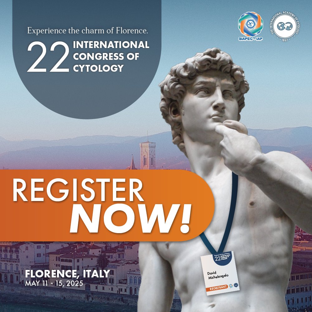 SIAPeC-IAP Comunicazione (@siapec_iap) on Twitter photo Only a few days left before the 22th International Congress of Cytology, waiting for you in #Florence, #Italy!
Info & registrations: iccflorence2025.com
#IACcongress #Cytology #Cytopathology
<a href="/IACytology/">International Academy Cytology</a> Only a few days left before the 22th International Congress of Cytology, waiting for you in #Florence, #Italy!
Info & registrations: iccflorence2025.com
#IACcongress #Cytology #Cytopathology
<a href="/IACytology/">International Academy Cytology</a>