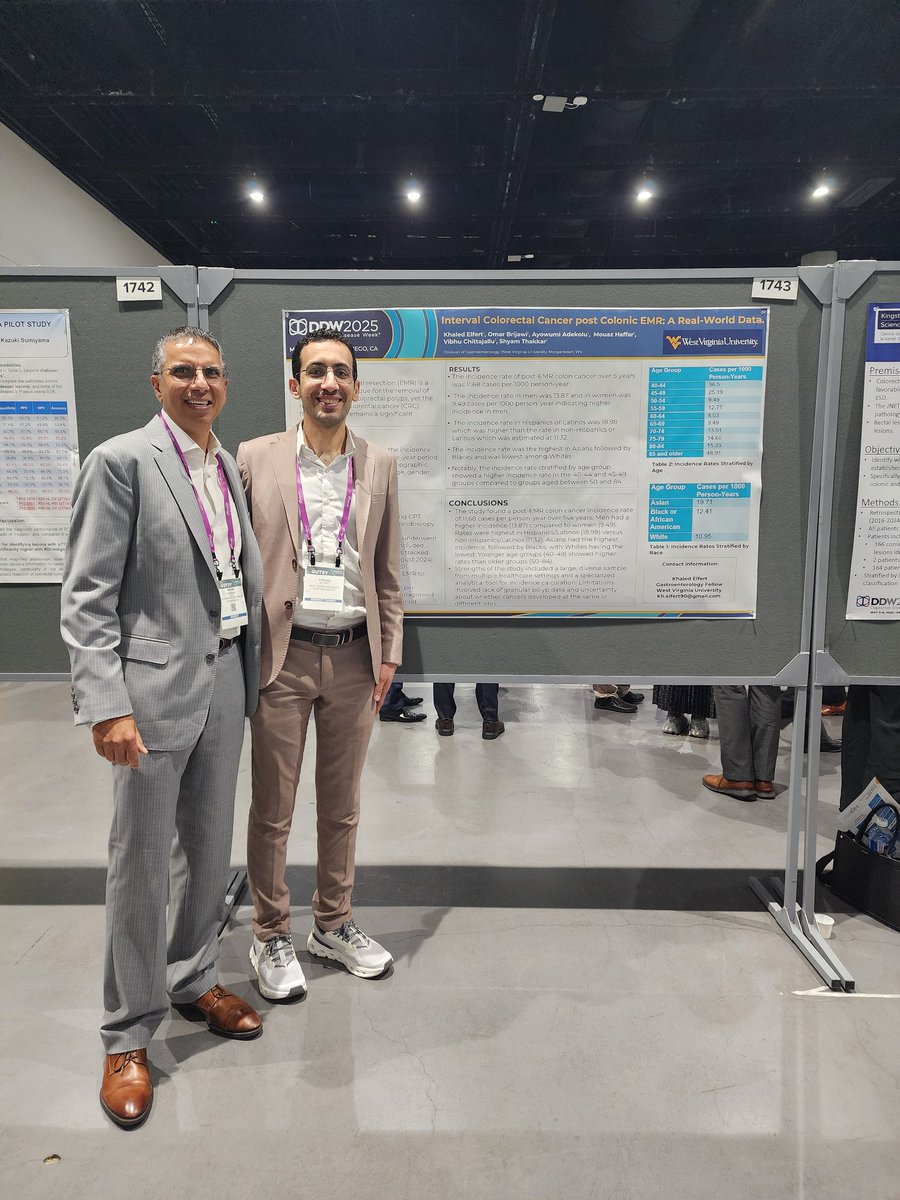Khaled Elfert (@elfertkhaled) on Twitter photo Presented my poster about the incidence of CRC following colonic EMR analyzing variations across different ethnicities, genders, and age groups at the <a href="/DDWMeeting/">Digestive Disease Week</a>. Thanks, Dr. Thakkar <a href="/ShyamTMD/">Shyam Thakkar, MD</a>, for the support. <a href="/WVU_GI/">WVU GI Fellowship</a> Presented my poster about the incidence of CRC following colonic EMR analyzing variations across different ethnicities, genders, and age groups at the <a href="/DDWMeeting/">Digestive Disease Week</a>. Thanks, Dr. Thakkar <a href="/ShyamTMD/">Shyam Thakkar, MD</a>, for the support. <a href="/WVU_GI/">WVU GI Fellowship</a>