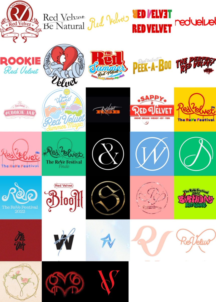 through the years 🩷💛🩵💚💜