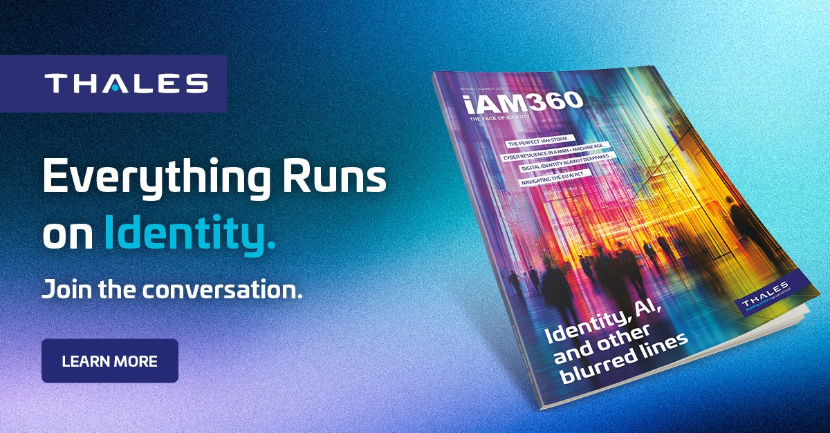🆕Introducing the spring edition of our #ThalesIAM360 Magazine! #DigitalIdentity lies at the core of our publication, and we delve deep into the evolving relationship between #IAM, #AI, and #deepfake technology. Don't miss out — read it for free now!
cpl.thalesgroup.com/iam360