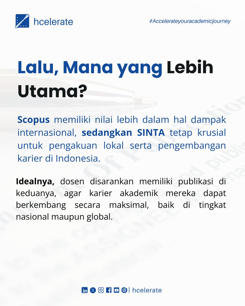 Hcelerate_id's tweet photo. 📚 SCOPUS vs SINTA: Mana yang Lebih Penting?

Masih sering bingung milih target publikasi? SCOPUS atau SINTA? 😵‍💫

#ScopusVsSinta #PublikasiIlmiah #JurnalScopus #JurnalSINTA #TipsPublikasi
#AkademisiIndonesia #PenelitiMuda #MahasiswaBerprestasi #SkripsiTips #DosenMilenial https://t.co/f2W6vH7I6T