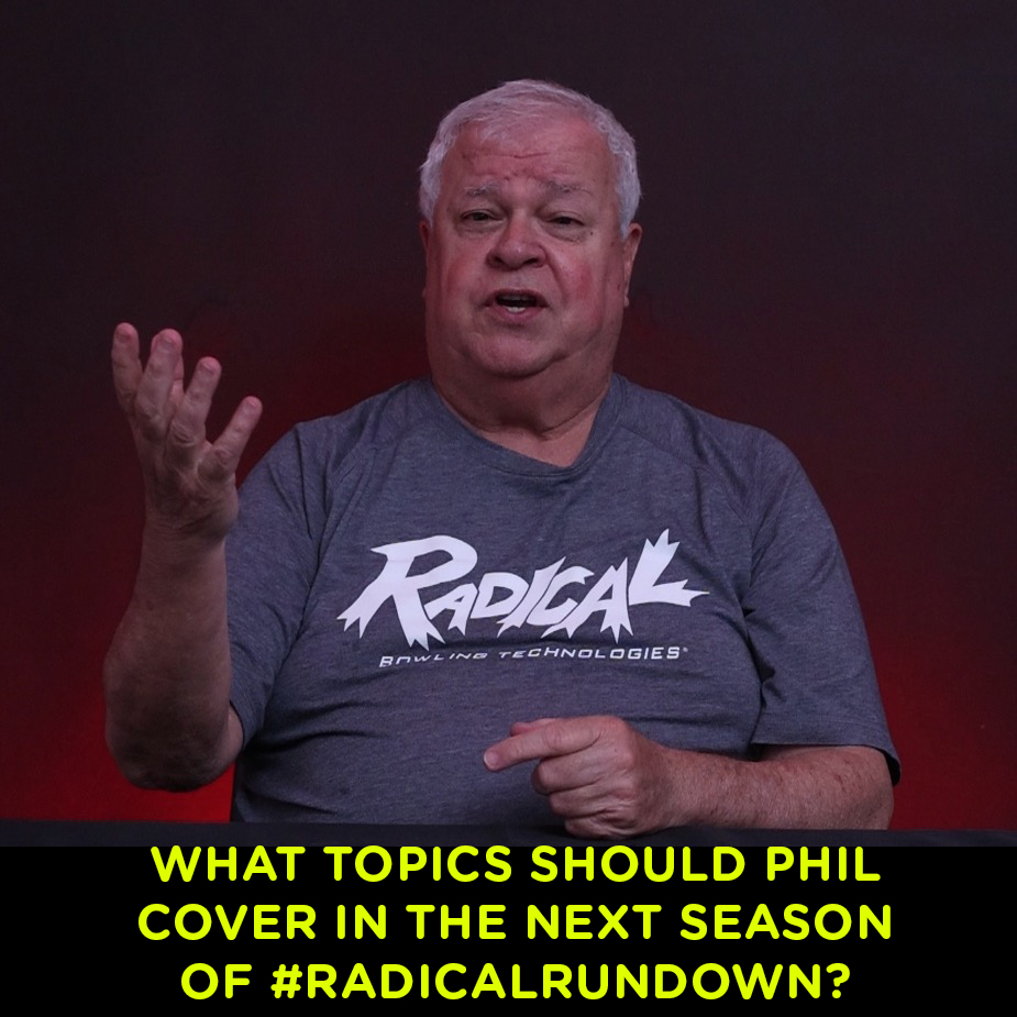 We'll be filming all new educational videos starting next week! Post your questions in the comments and maybe Phil will cover it! 
#WOWThatsRadical #RadicalRundown #BowlingTips