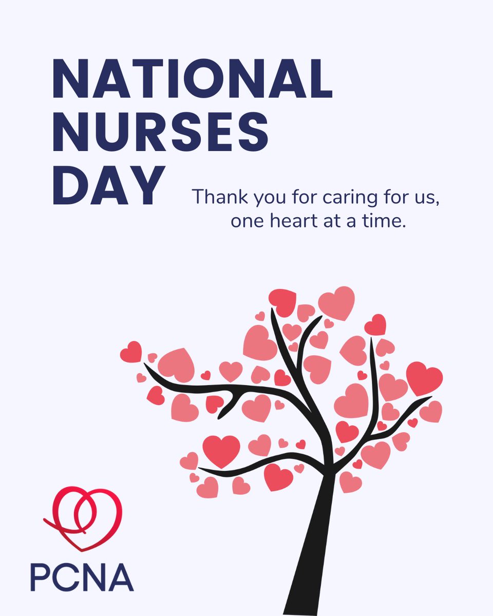 Preventive Cardiovascular Nurses Association (@heartnurses) on Twitter photo Today, we honor the roots of our healthcare system — our nurses.
Thank you to all the nurses who show up, stand tall, and care with heart.
#NationalNursesDay  #ThankYouNurses #NursingStrong Today, we honor the roots of our healthcare system — our nurses.
Thank you to all the nurses who show up, stand tall, and care with heart.
#NationalNursesDay  #ThankYouNurses #NursingStrong