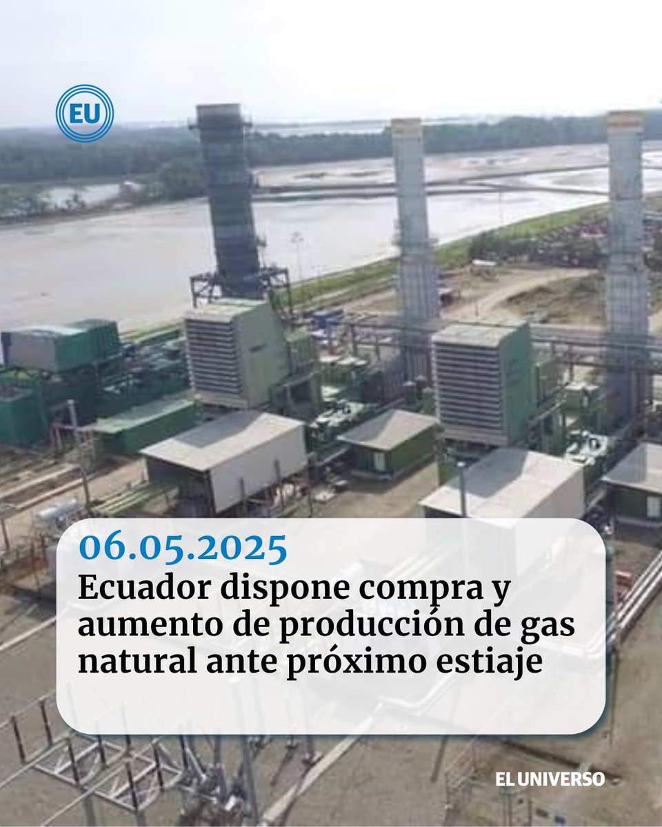 eluniversocom's tweet photo. #Ecuador dispone compra y aumento de producción de gas natural ante próximo estiaje: #CampoAmistad se declara como prioridad nacional https://t.co/tgJGaT5tXg https://t.co/EmHodCDSJm