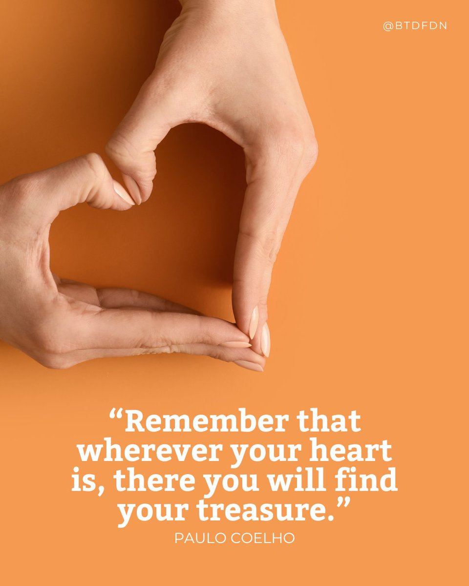 BTDFDN's tweet image. “Remember that wherever your heart is, there you will find your treasure.” – Paulo Coelho

#grief