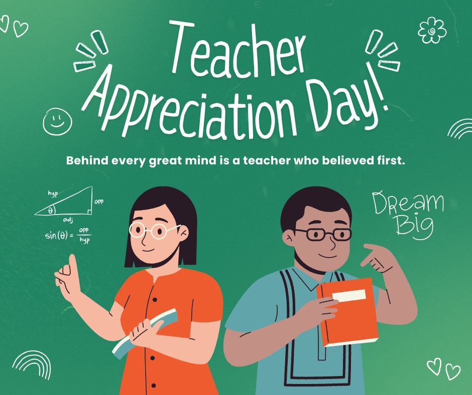 Happy Teacher Appreciation Day!

Today—and every day—we’re grateful for the incredible educators who inspire, challenge, and support our students with courage and heart. Thank you for helping our Knights rise strong! 💚⚔️ #ThankATeacher #NordoniaRocks #TeacherAppreciationDay