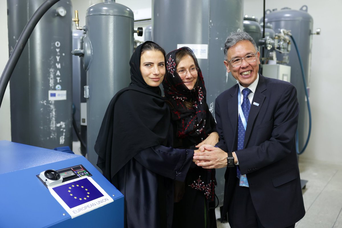 EUinAfghanistan (@euinafghanistan) on Twitter photo Today, the #EU, together with
<a href="/WHOAfghanistan/">WHO Afghanistan</a>, officially
inaugurated vital new facilities at
Indira Gandhi Children's Hospital:
➡️ Medical Oxygen Plant
➡️ Bronchoscopy Machine
➡️ Power Generators
This EU-funded program is making
a difference, helping many infants
& #newborns. Today, the #EU, together with
<a href="/WHOAfghanistan/">WHO Afghanistan</a>, officially
inaugurated vital new facilities at
Indira Gandhi Children's Hospital:
➡️ Medical Oxygen Plant
➡️ Bronchoscopy Machine
➡️ Power Generators
This EU-funded program is making
a difference, helping many infants
& #newborns.
