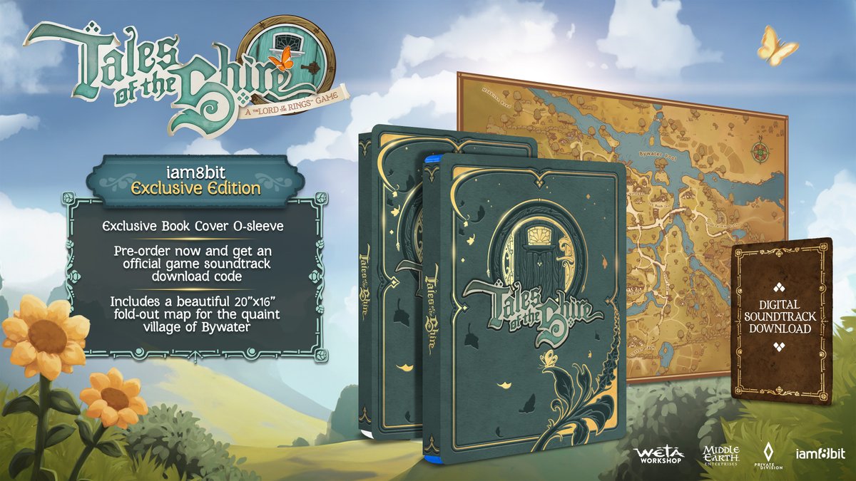 NEW: Welcome Home, Hobbit! 🧑‍🌾

Presenting the Tales of the Shire Exclusive Edition!

It comes with an EXCLUSIVE Book Cover O-sleeve &amp; a 20"x 16" fold-out map of the village of Bywater.

Pre-order now and get a download code for the game's soundtrack!

bit.ly/8bit-tots
