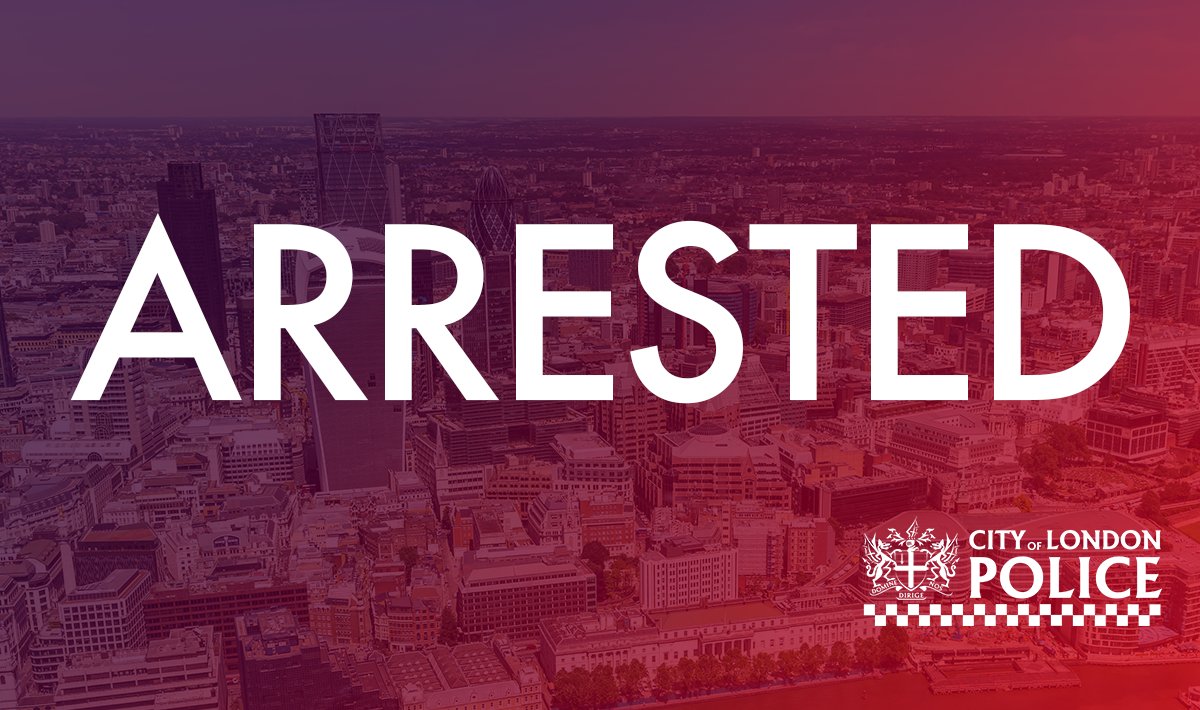 A bicycle thief has been arrested after a witness spotted him stealing a bike on Blomfield Street at around 11am and called the police.

A motorcycle response officer, a new addition to a new-look cycle team, caught up with the suspected thief with help from other cycle officers.