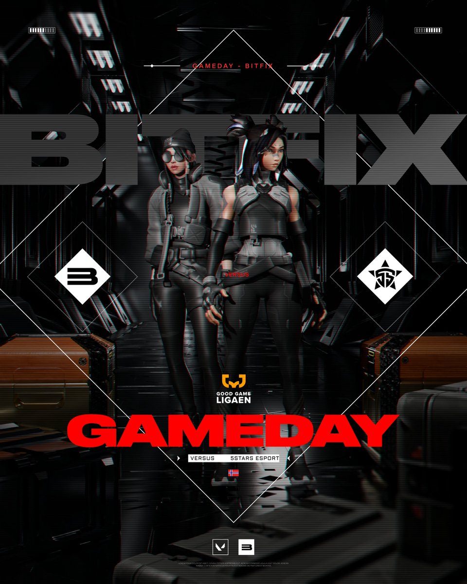 Bitfix Gaming (@bfgnorway) on Twitter photo Game Day | #VALORANT | <a href="/ggligaen/">Good Game-ligaen</a> ๐ณ๐ด
Big clash tonight: BFG Rising Talents vs <a href="/5StarsEsport/">5STARS</a>!
๐ 20:00 CEST
๐บ twitch.tv/bitfixgaming
๐๏ธ <a href="/ES1xo/">Erlend ๐ซ</a>
Get In ๐ช
#BFGRT #GGL #GameDay Game Day | #VALORANT | <a href="/ggligaen/">Good Game-ligaen</a> ๐ณ๐ด
Big clash tonight: BFG Rising Talents vs <a href="/5StarsEsport/">5STARS</a>!
๐ 20:00 CEST
๐บ twitch.tv/bitfixgaming
๐๏ธ <a href="/ES1xo/">Erlend ๐ซ</a>
Get In ๐ช
#BFGRT #GGL #GameDay