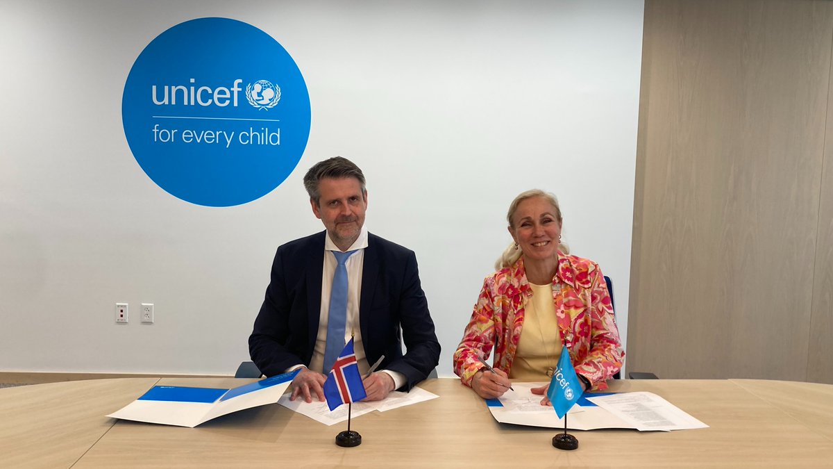 Iceland at UN 🇮🇸 (@icelandun) on Twitter photo Iceland is proud to support UNICEF's work on gender equality through #Skills4Girls & #Power4Girls.
Last week, State Secretary <a href="/martineyjolfs/">Martin Eyjolfsson</a> met with DED <a href="/KittyvdHeijden/">Kitty van der Heijden</a> to strengthen our partnership with <a href="/UNICEF/">UNICEF</a> for adolescent girls through a multi-year agreement 🇺🇳 #GirlsinICT Iceland is proud to support UNICEF's work on gender equality through #Skills4Girls & #Power4Girls.
Last week, State Secretary <a href="/martineyjolfs/">Martin Eyjolfsson</a> met with DED <a href="/KittyvdHeijden/">Kitty van der Heijden</a> to strengthen our partnership with <a href="/UNICEF/">UNICEF</a> for adolescent girls through a multi-year agreement 🇺🇳 #GirlsinICT