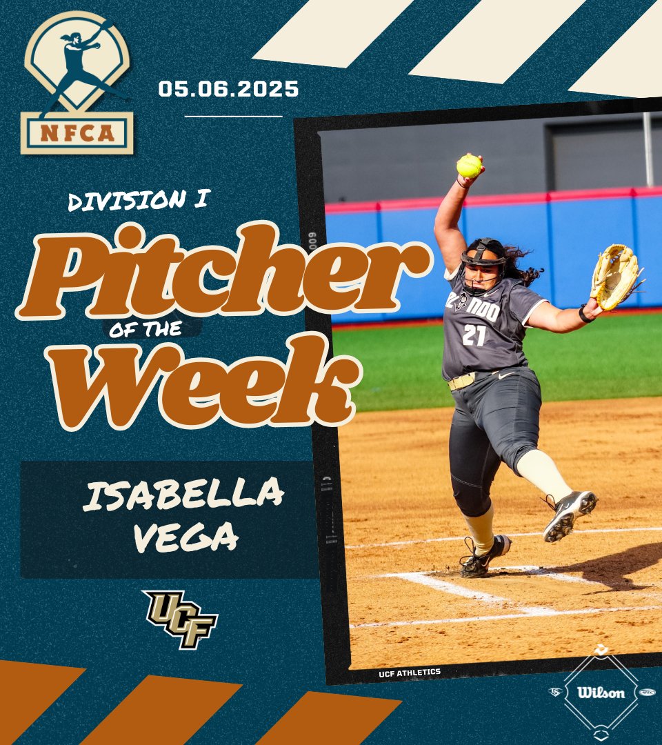 National Fastpitch Coaches Association (@nfcaorg) on Twitter photo ๐ฅ <a href="/AppStateSB/">App State Softball</a>'s McClain, <a href="/TexasSoftball/">Texas Softball</a>'s Stewart named D1 <a href="/sluggerFP/">Louisville Fastpitch</a> Co-Players of the Week; <a href="/UCF_Softball/">UCF Softball</a>'s Vega nabs <a href="/wilsonballglove/">Wilson Baseball & Softball</a> Pitcher of the Week honor.
๐ bit.ly/4m4xzzg ๐ฅ <a href="/AppStateSB/">App State Softball</a>'s McClain, <a href="/TexasSoftball/">Texas Softball</a>'s Stewart named D1 <a href="/sluggerFP/">Louisville Fastpitch</a> Co-Players of the Week; <a href="/UCF_Softball/">UCF Softball</a>'s Vega nabs <a href="/wilsonballglove/">Wilson Baseball & Softball</a> Pitcher of the Week honor.
๐ bit.ly/4m4xzzg