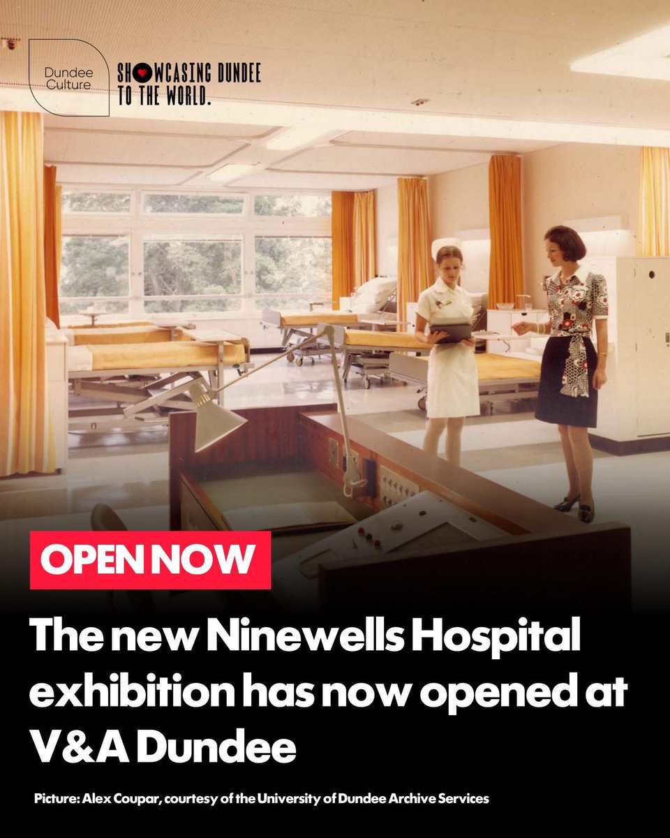 🚨🚨🚨 OPEN NOW: The V&amp;A Dundee’s new Ninewells Hospital exhibition is now open to visitors! A brilliant tribute to an amazing institution which has been celebrating 50 years! It’s free entry and is on show until 14 September! 

🔗 dundeeculture.com/post/the-new-n…