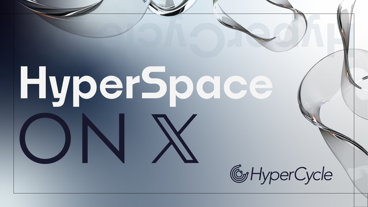 Join us #live on “HyperSpace on X“ for the latest updates and community discussion around #AI and #HyperCycle this Friday 9th May 2025 at 8PM UTC 

x.com/i/spaces/1ypJd…