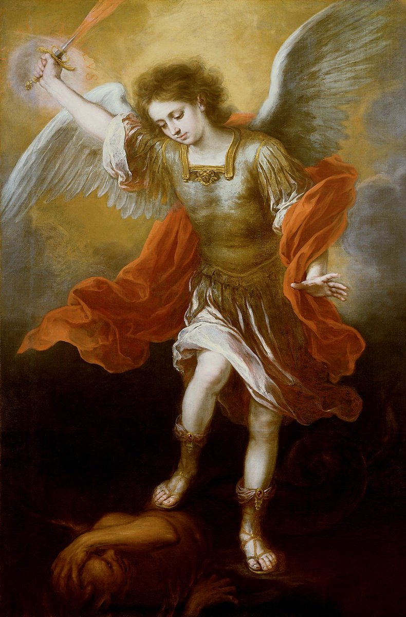 solas_na_greine's tweet photo. Bartolomé Esteban Murillo
Archangel Michael plunges the devil into the abyss, ca.1666 https://t.co/Bbdeivejzb