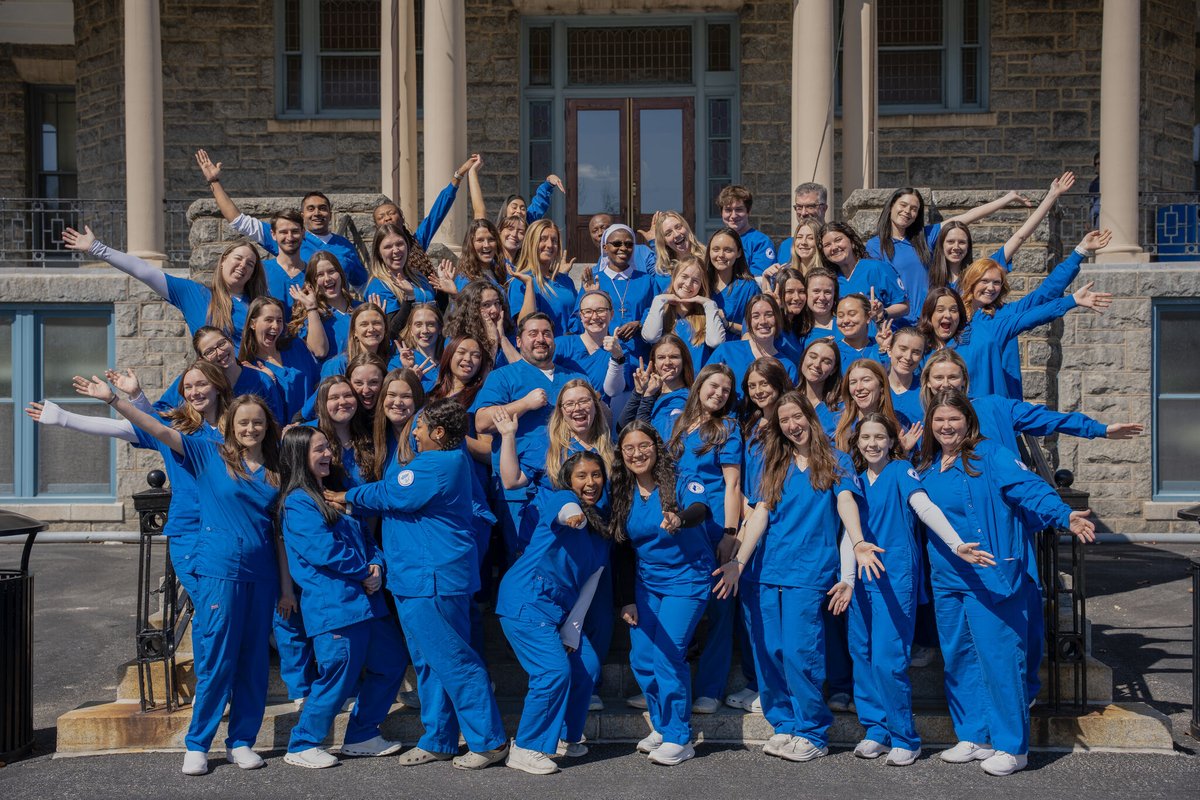 Today we celebrate nurses everywhere—including our own Mighty Mac nursing students! 💙 Thank you for the care, strength, and heart you bring to the profession. #NationalNursesDay #ImmaculataNursing