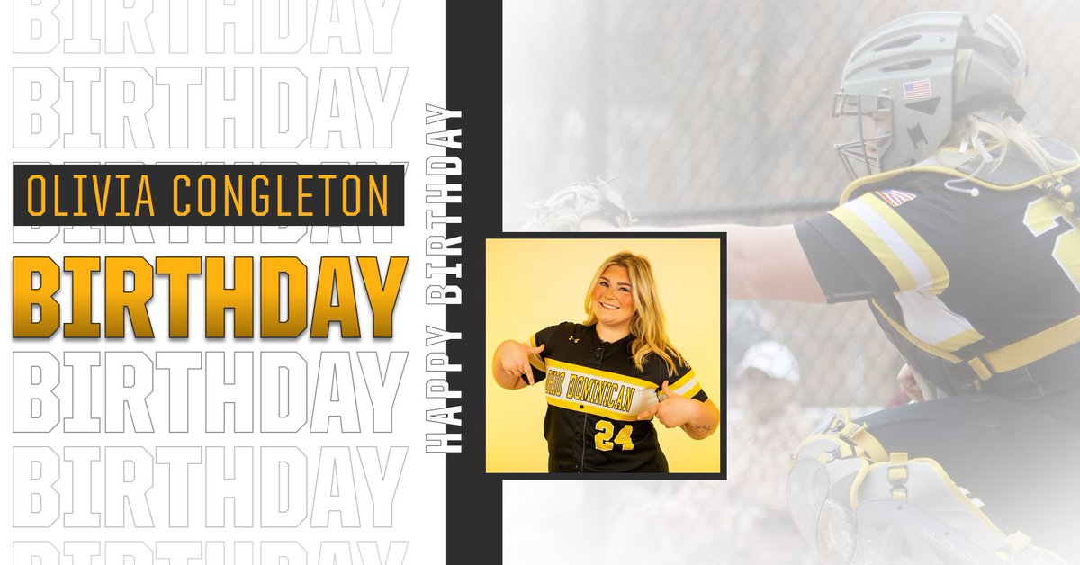 Happy Birthday to junior, catcher, Olivia Congleton! Have a great day, Liv!