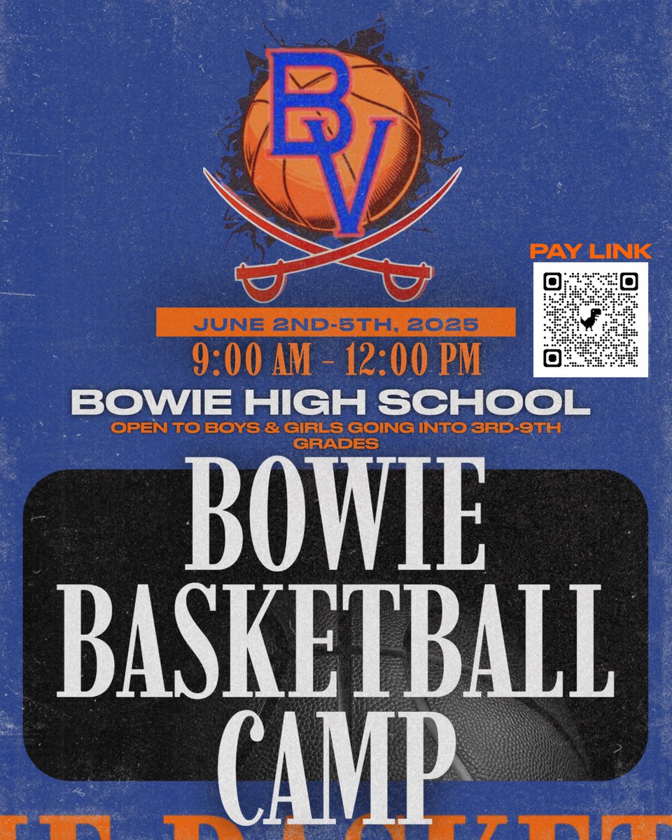 Bowie Vols Basketball (@bowiehoops) on Twitter photo Bowie Basketball Camp! Sign up today!
secure.payk12.com/school/bowiehsโฆ
<a href="/Bowie_LadyVols/">Bowie Girls Basketball</a> <a href="/theycallmecoach/">Lee Jones</a> <a href="/AISD_ATH/">Arlington ISD Athletics</a> <a href="/ArlingtonISD/">Arlington ISD</a> Bowie Basketball Camp! Sign up today!
secure.payk12.com/school/bowiehsโฆ
<a href="/Bowie_LadyVols/">Bowie Girls Basketball</a> <a href="/theycallmecoach/">Lee Jones</a> <a href="/AISD_ATH/">Arlington ISD Athletics</a> <a href="/ArlingtonISD/">Arlington ISD</a>
