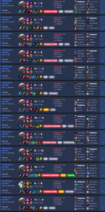 13 wins seguidas master 300lp LOL