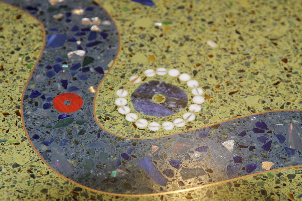 NCTerrazzo's tweet photo. Strength meets style with terrazzo—easy maintenance, high durability, and infinite creativity. #FlooredByTerrazzo https://t.co/ZNbspuvprE