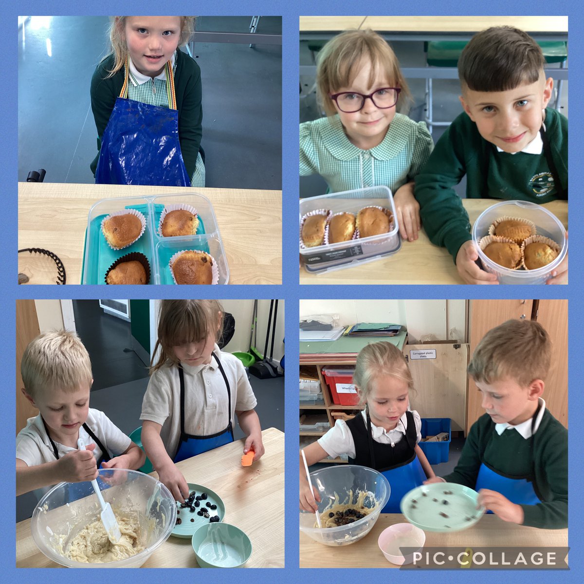 BaderPrimary's tweet photo. Our new cooking club group this term enjoyed making blueberry and chocolate chip muffins today. They left themselves a top review after tasting them. #BaderDT #RRSarticle31 https://t.co/CZrnQVF6H2
