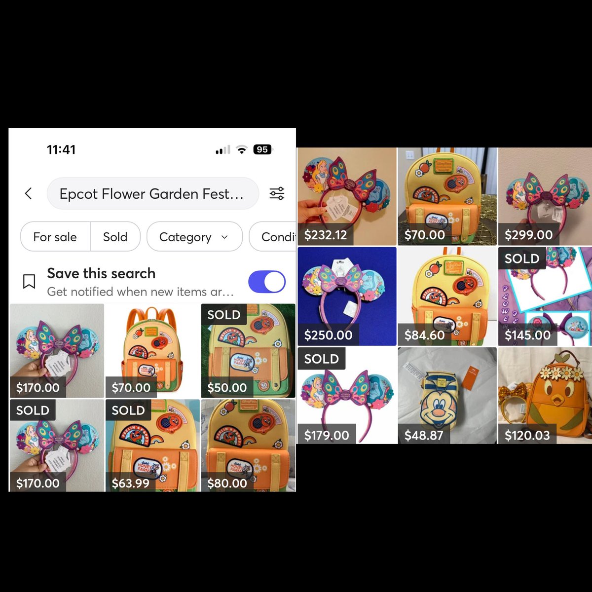 Get_it_write's tweet image. I hope these #mercari scalpers hoarding and reselling $40 Epcot Alice in Wonderland ears for an upwards of $170+rot in 🔥👿🔥!!! Opportunist scum abusing privileges to effect a sell-out so real collectors don’t have a shot.