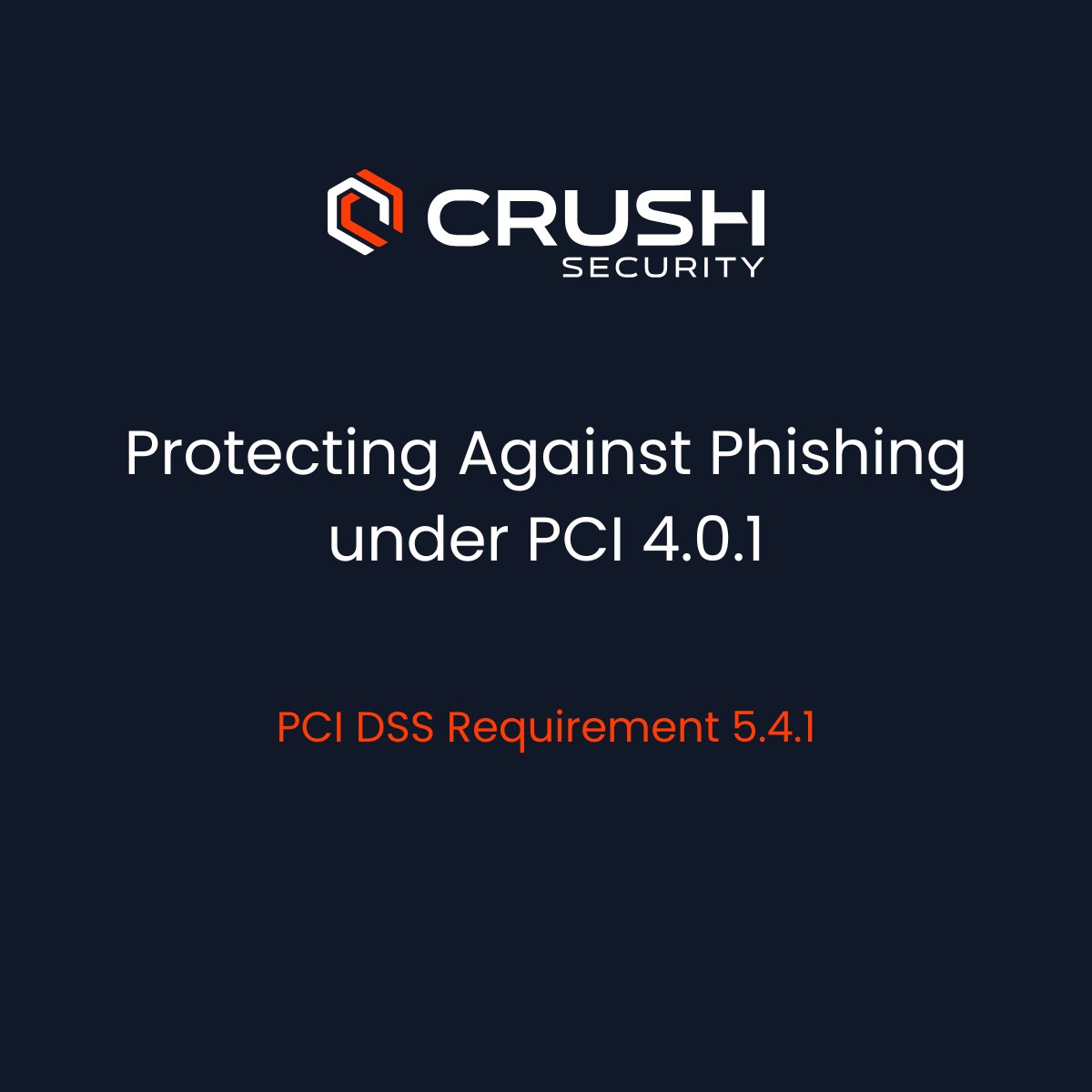Requirement 5.4.1 is no longer optional and must in in place to achieve PCI compliance - are you prepared? This requirement calls for, "Processes and automated mechanisms are in place to detect and protect personnel against phishing attacks."

Here are some things we look for