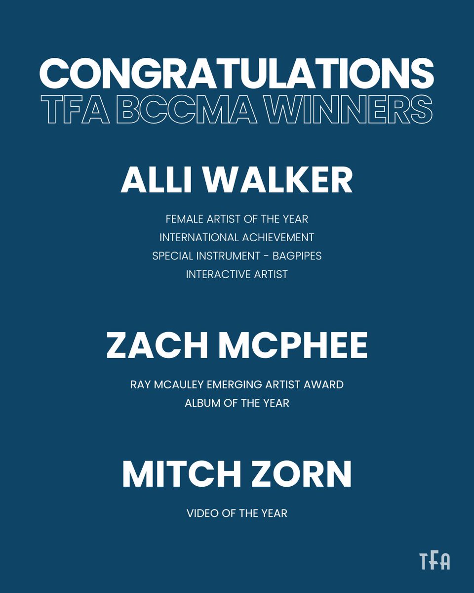 Congratulations to all our incredible clients celebrated at the 2025 BCCMA Awards 🏆

Un immense bravo à tous nos incroyable clients récompensés aux Prix BCCMA 2025 🏆