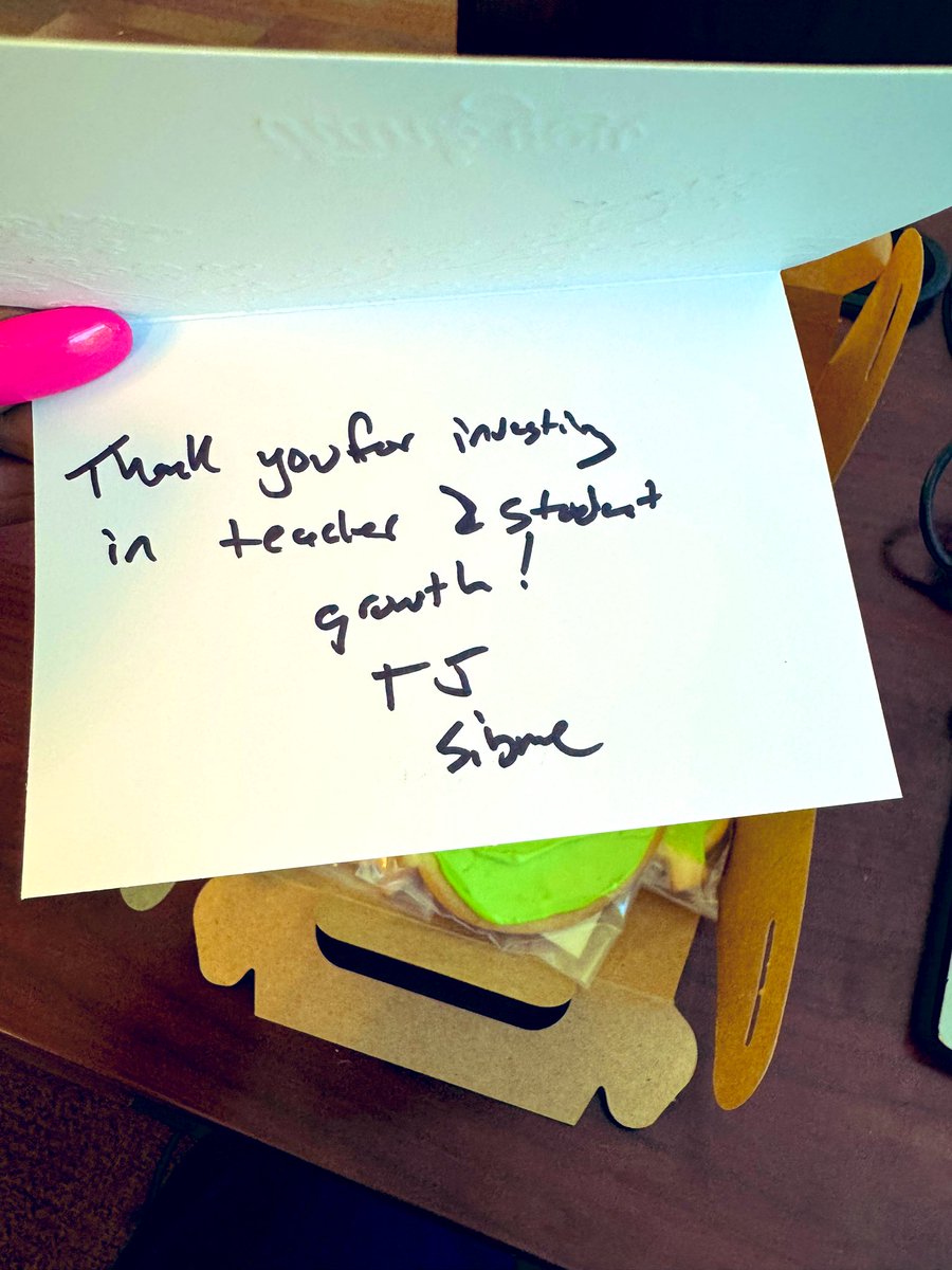 Thx, <a href="/SibmeApp/">Sibme</a> <a href="/sibme/">@sibme</a> for stopping by today &amp; for the sweet treats! Your support &amp; the powerful platform you provide has been pivotal in my journey to elevate instruction &amp;  invest in both teacher &amp; student growth throughout the school year <a href="/_tjhoffman/">T.J. Hoffman</a> #InstructionalExcellence