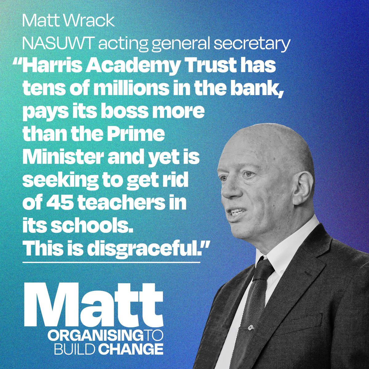 Harris have £21.5 million in the bank and spend £515,000 a year on the CEO’s salary.

Yet they claim they must make redundancies.

We are prepared to stand against this.
