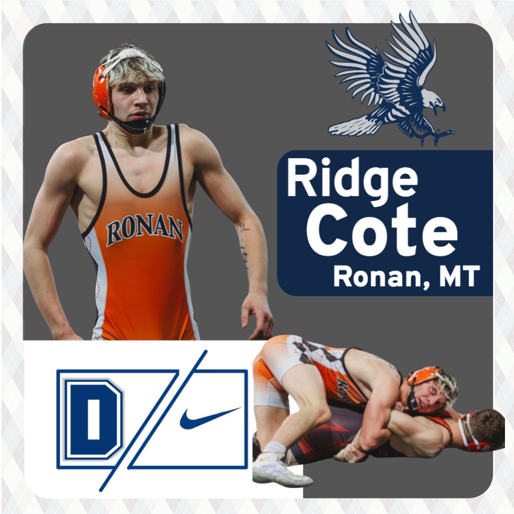 Another one from Western Montana! Ridge comes from Ronan and was a 4x state placer and a 3x State finalist! Welcome Ridge!!! #HawksAreUp