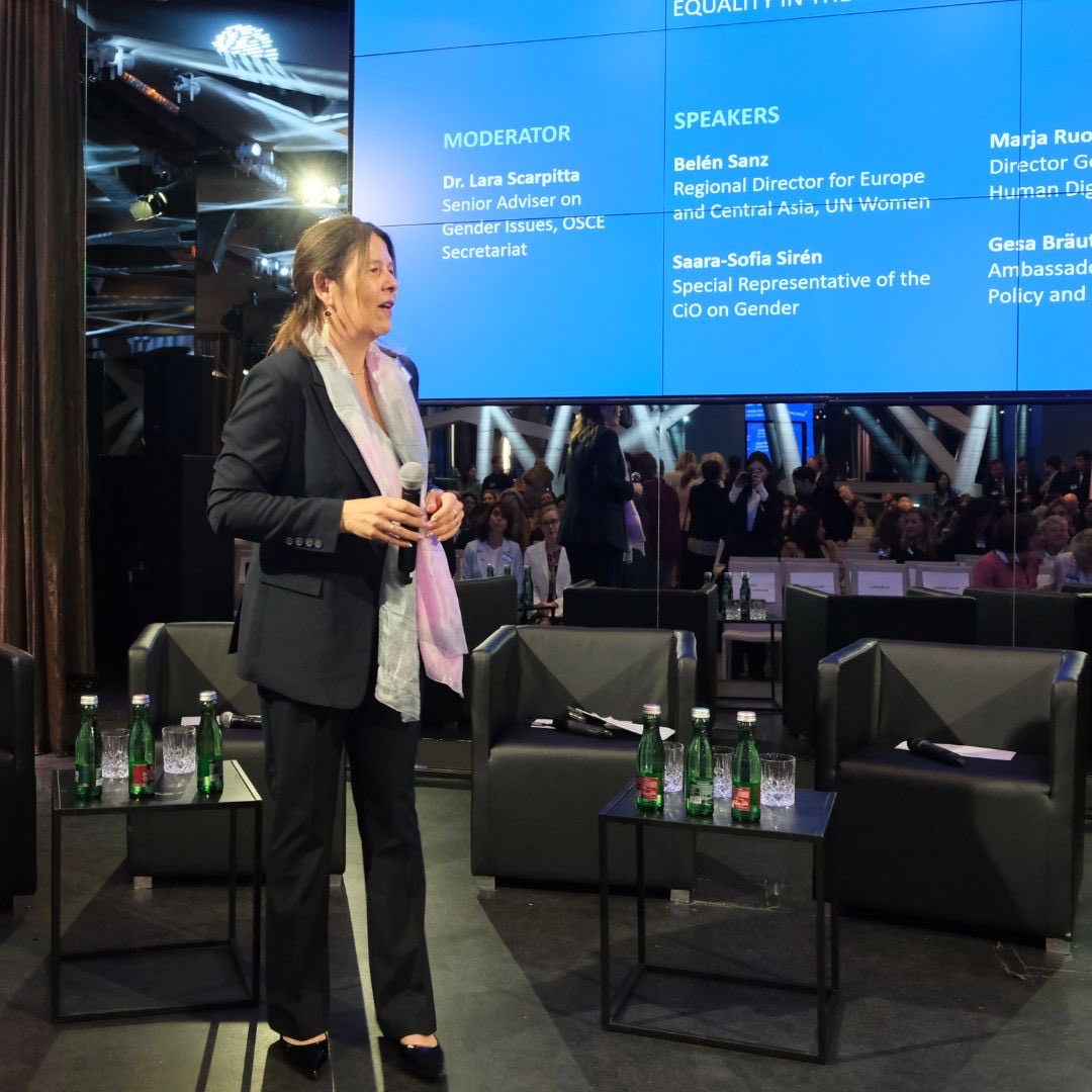 Lara Scarpitta (@lscarpitta_osce) on Twitter photo Honoured to moderate the kick-off session at <a href="/Finland_OSCE/">Finland in the OSCE</a> Gender Equality Conference. Integrating gender into political dialogue & co-operation drives change.
🙏 <a href="/BelenSanzLuq/">Belén Sanz Luque</a>, <a href="/saarasofia/">Saara-Sofia Sirén 🇫🇮🇪🇺🇺🇦</a>, <a href="/GeBraeutigam/">Gesa Braeutigam</a> & Marja Ruotanen <a href="/coe/">Council of Europe</a> for key insights Honoured to moderate the kick-off session at <a href="/Finland_OSCE/">Finland in the OSCE</a> Gender Equality Conference. Integrating gender into political dialogue & co-operation drives change.
🙏 <a href="/BelenSanzLuq/">Belén Sanz Luque</a>, <a href="/saarasofia/">Saara-Sofia Sirén 🇫🇮🇪🇺🇺🇦</a>, <a href="/GeBraeutigam/">Gesa Braeutigam</a> & Marja Ruotanen <a href="/coe/">Council of Europe</a> for key insights
