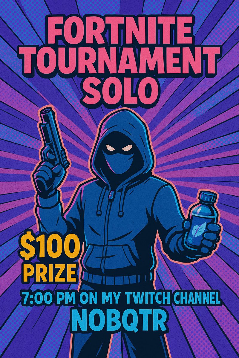 استعدوا للمنافسة في بطولة فورتنايت (Solo) بجوائز إجمالية 100 دولار! البطولة مكونة من مباراتين، وكل مباراة فيها 50 دولار جوائز.
showdown.me
يوم 8 مايو الساعة 8:00 مساءً
التسجيل إلزامي ويجب التسجيل في موقعي Showdown وWarLegend عشان تشارك رابط الوار لجند في موقع شو داون