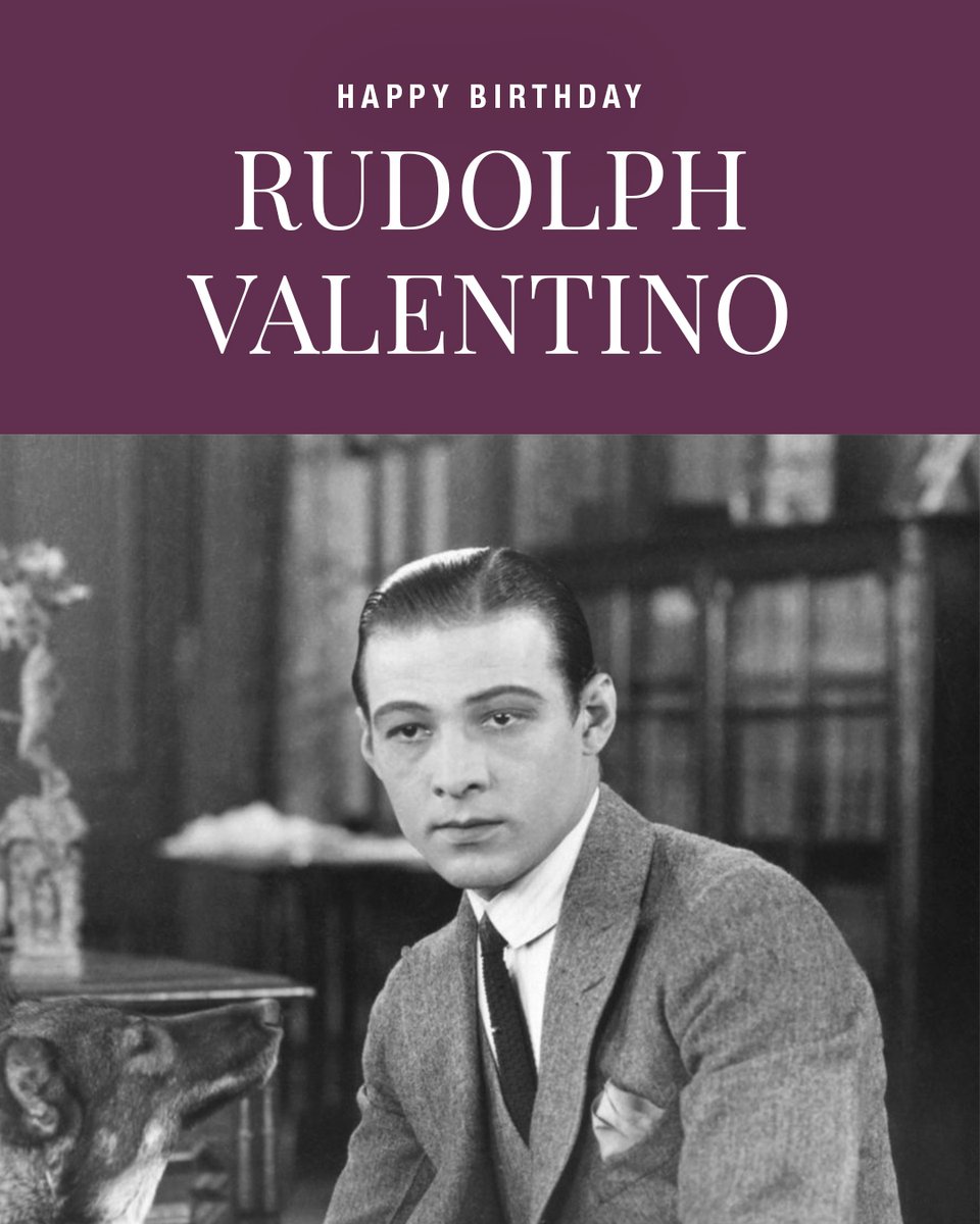 Born #OnThisDay, 1895, Rudolph Valentino became Hollywood's first international heartthrob. His role in The Sheik made him an icon of the silent film era. When he tragically passed at 31, his death caused worldwide hysteria, cementing his status as a legend. #Valentino