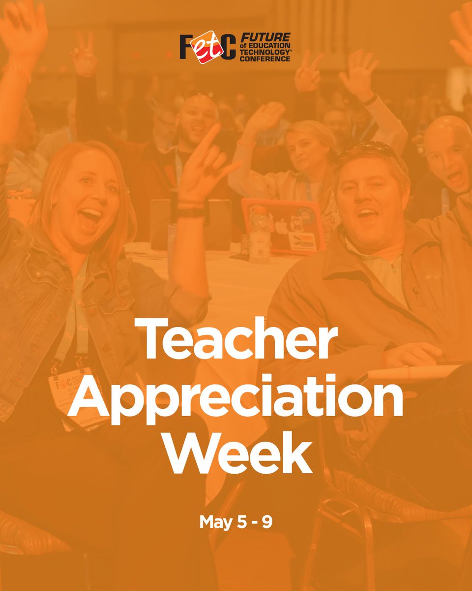 Happy Teacher Appreciation Week! 🍎

At FETC, we’re grateful for the dedication, creativity, and passion teachers bring to every classroom. Thank you for inspiring the future-today and every day! 

#TeacherAppreciationWeek #FETC #ThankATeacher