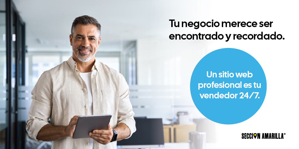 seccionamarilla's tweet image. 📲 Tener redes no reemplaza un sitio web profesional.
Un sitio web trabaja por ti 24/7:  Da confianza, te posiciona y convierte. ¿Ya tienes el tuyo? 🚀 #SitioWeb #PresenciaDigital