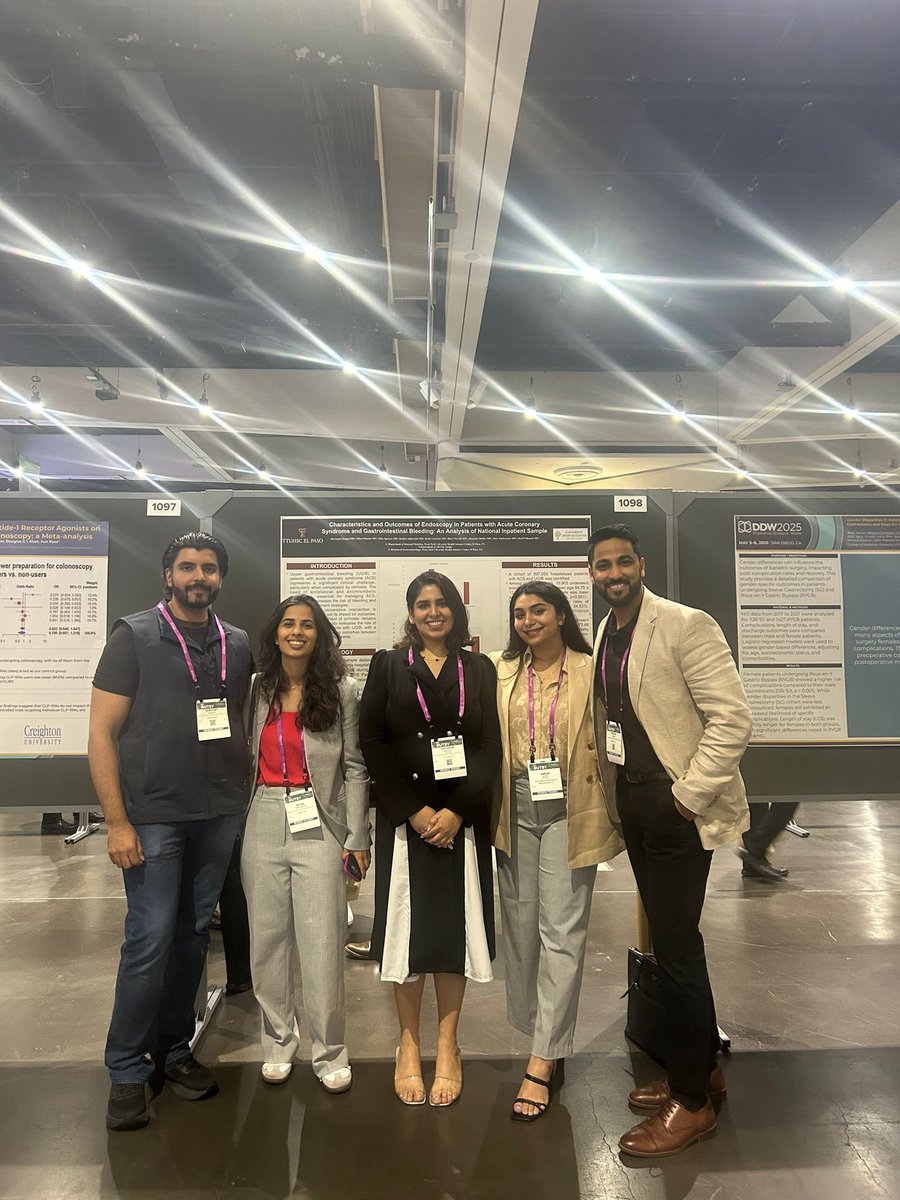 Mehak Sachdeva, MD (@mehaksachdeva97) on Twitter photo Couldn’t ask for a better research crew! So glad we could all finally meet at #DDW2025
<a href="/PrateekHarne1/">Prateek Harne MBBS, MD</a> <a href="/DushDahiya/">Dushyant Singh Dahiya, MD</a> <a href="/Duggal0201/">Shivangini Duggal</a> Simran Joshi Couldn’t ask for a better research crew! So glad we could all finally meet at #DDW2025
<a href="/PrateekHarne1/">Prateek Harne MBBS, MD</a> <a href="/DushDahiya/">Dushyant Singh Dahiya, MD</a> <a href="/Duggal0201/">Shivangini Duggal</a> Simran Joshi