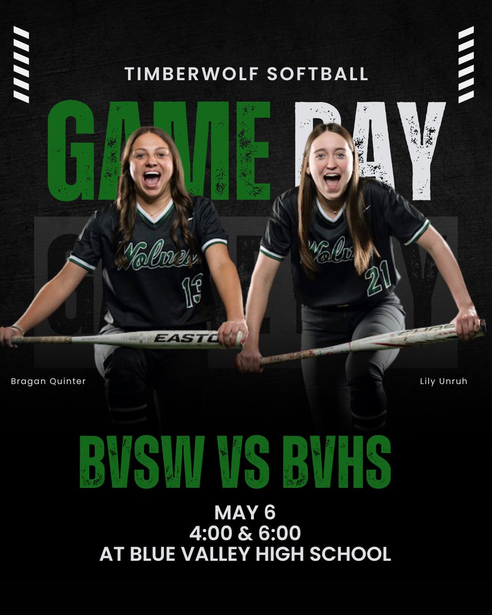 It’s Game Day!
🆚Blue Valley High School 
⌚️4:00 &amp; 6:00
📍Blue Valley High School