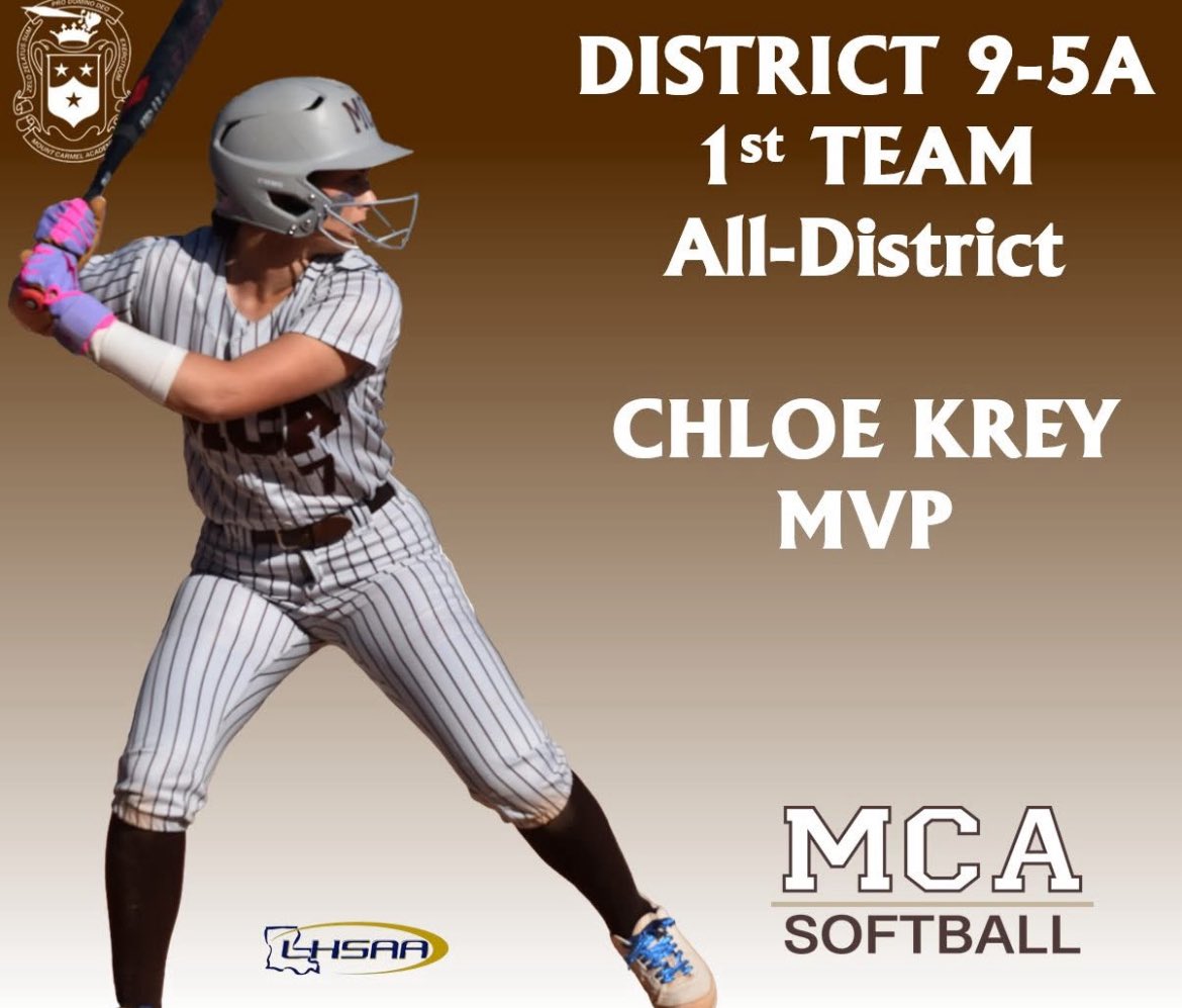 So incredibly honored and humbled to be chosen MVP of such a talented and deserving group. Congratulations to all. <a href="/Softball_La/">Louisiana High School Softball</a> <a href="/MCA_Cubs_sb/">Mount Carmel Academy Cubs Softball</a> <a href="/LA__Voodoo/">LouisianaVoodooSoftball</a> <a href="/coastalsouthsb/">Coastal South Coyotes Softball</a>