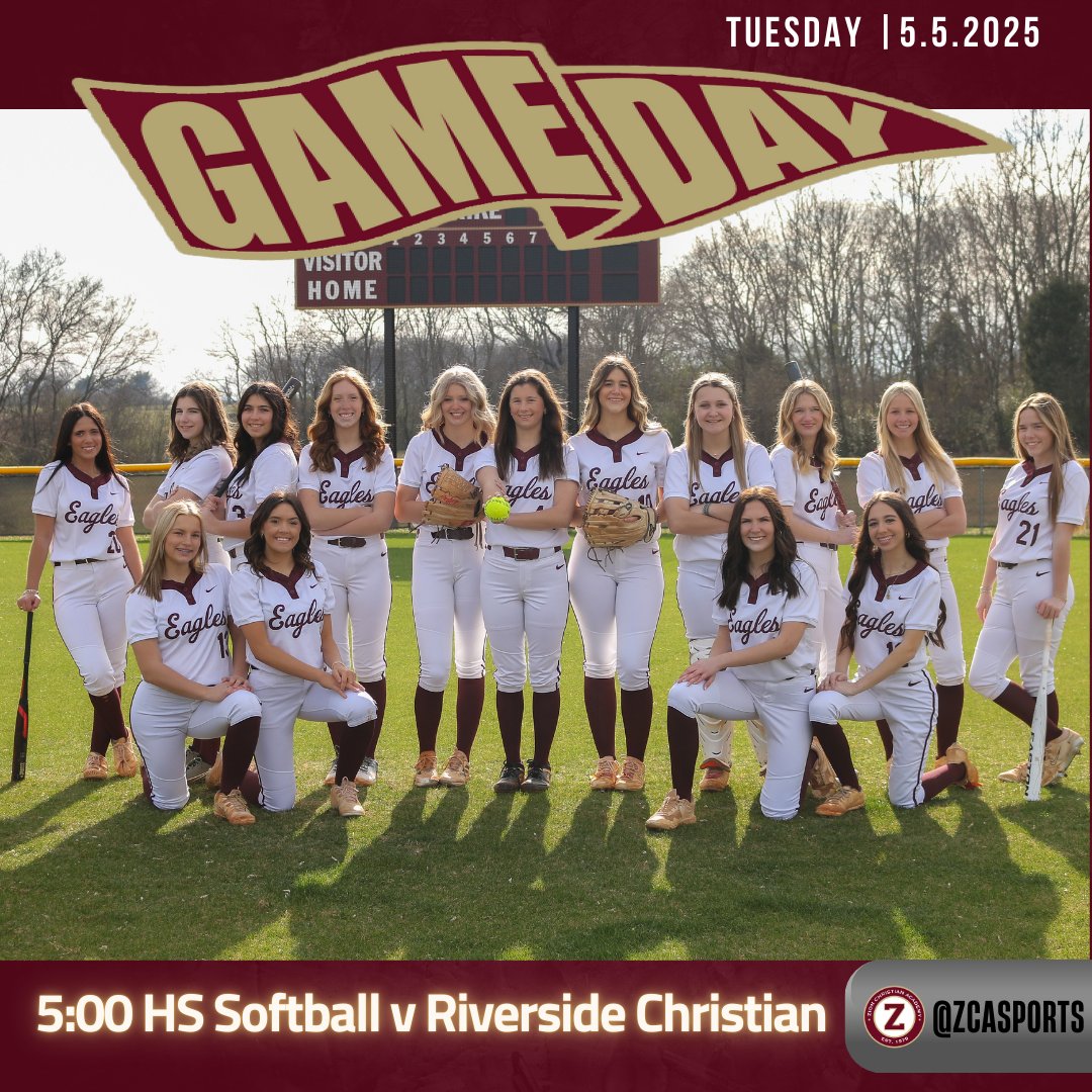 ZCA Athletics (@zcasports) on Twitter photo Let's Go Girls!
2nd round State Tournament. Zion hosts Riverside Christian!
#Take_Flight
<a href="/ZCABaseball/">ZCA Baseball</a>
<a href="/ZCASoftball/">ZCA Softball</a>
<a href="/TJ_Derrick1/">T.J. Derrick</a>
<a href="/mopatton_sports/">Maurice Patton</a>
<a href="/MainStreetPreps/">Main Street Preps</a>
<a href="/Kreager/">πππ πΎππππππ</a>
<a href="/hccampbell/">Holli Campbell</a> Let's Go Girls!
2nd round State Tournament. Zion hosts Riverside Christian!
#Take_Flight
<a href="/ZCABaseball/">ZCA Baseball</a>
<a href="/ZCASoftball/">ZCA Softball</a>
<a href="/TJ_Derrick1/">T.J. Derrick</a>
<a href="/mopatton_sports/">Maurice Patton</a>
<a href="/MainStreetPreps/">Main Street Preps</a>
<a href="/Kreager/">πππ πΎππππππ</a>
<a href="/hccampbell/">Holli Campbell</a>