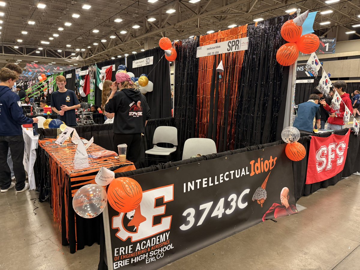 Erie High School Robotics (@eriehighrobots) on Twitter photo Good morning from #vexworlds in Dallas!
3743C is ready to go! First matches in the Spirit Division will be this afternoon!
<a href="/JacobRobertsCO/">Jacob Roberts</a> <a href="/MrsDowning/">Alexandra Downing</a> <a href="/TigersPrincipal/">Josh Griffin</a> <a href="/ErieHighSchool/">Erie High School</a> Good morning from #vexworlds in Dallas!
3743C is ready to go! First matches in the Spirit Division will be this afternoon!
<a href="/JacobRobertsCO/">Jacob Roberts</a> <a href="/MrsDowning/">Alexandra Downing</a> <a href="/TigersPrincipal/">Josh Griffin</a> <a href="/ErieHighSchool/">Erie High School</a>