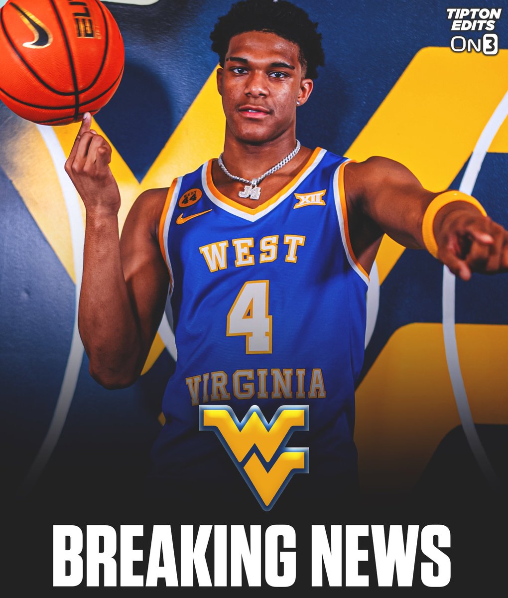 Joe Tipton (@tiptonedits) on Twitter photo NEWS: 4⭐️ Jayden Forsythe, a former Xavier signee, has committed to West Virginia, he told <a href="/On3Recruits/">On3 Recruits</a>.
The 6-5 Shooting Guard is ranked as the No. 98 overall prospect in the 2025 class, per On3.
on3.com/news/4-star-sg… NEWS: 4⭐️ Jayden Forsythe, a former Xavier signee, has committed to West Virginia, he told <a href="/On3Recruits/">On3 Recruits</a>.
The 6-5 Shooting Guard is ranked as the No. 98 overall prospect in the 2025 class, per On3.
on3.com/news/4-star-sg…